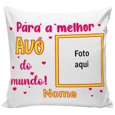 almofada personalizada com foto presente para vó avó