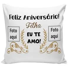 almofada personalizada com foto presente para filha almofada decorativa