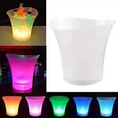 Balde Cooler de Gelo LED luz com Caixa de Som Bluetooth 6,5L – Festa, Bar e Eventos bebidas musical