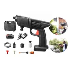 Pistola Lava Jato Portátil Recarregável 8 Peças - Alta Pressão e Limpeza Profissional Laava Car