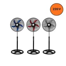 Ventilador de Coluna 220V e 110V 60W Premium Silencioso e Potente – Design Moderno Preto