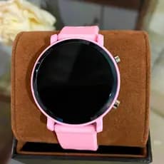 relógio digital de pulso LED unissex e infantil adulto pulseira de silicone