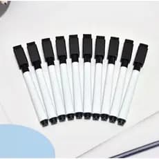 10 Canetas Para Quadro Branco Com Apagador E Imã - Caneta Pra Lousa