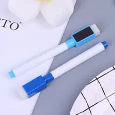 3 Canetas Para Quadro Branco Com Apagador E Imã - Caneta Pra Lousa - Tinta Preta