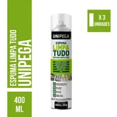 Kit 3 Espuma Mágica Limpa Tudo Sofa Paredes Pisos 400ml - UNIPEGA