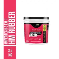Borracha Liquida Impertech 3 em 1 Paredes Lajes Telhado 3,6kg Hm Rubber