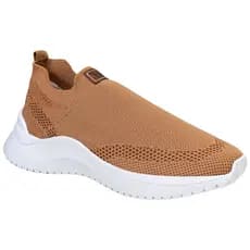 Tênis Feminino knit Jogger Casual Ultra Leve Confortável Caminhada Calce Fácil 8101