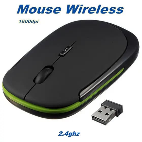 Mouse Sem Fio Emborrachado 2.4ghz p/laptop/computador/tvs Dpi Ajustável/Mouse Wireless 1600dpi