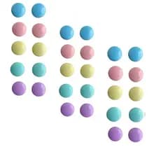 Kit 30 Imãs Coloridos Pendurar Avisos Geladeira ou Quadro