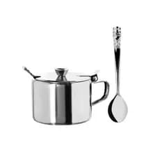 Açucareiro com Colher em Inox 200ml