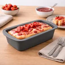 Forma Pão Silicone Antiaderente Retangular  Forno 27cm