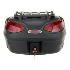 Bauleto De 48 Litros Bau Glider Riders + Grade Externa - 2 Capacete - Promoção