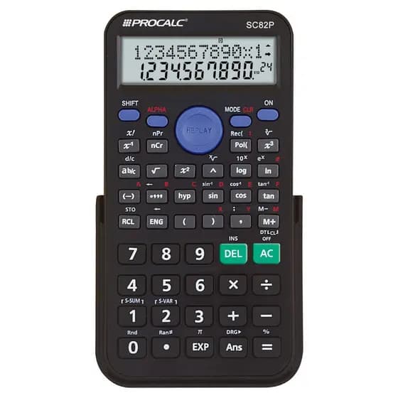 Calculadora Cientifica SC82P Procalc 240 funções. Visor 2 linhas