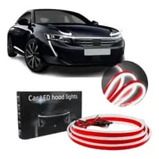 Fita De Led Drl Luz Diurna Universal Para Capô De Carro