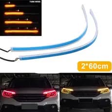 Par Fita Barra Led Sequencial Âmbar e Vermelha
