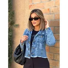 Jaqueta feminina \ Jeans\ Lançamento moda jaqueta 020