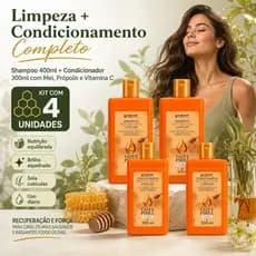 Kit 2x Shampoo 400ml + 2x Cond 300ml Gota Phill