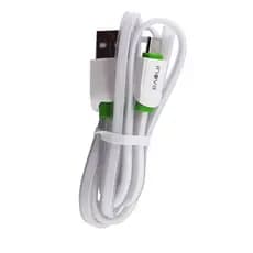 Cabo De Dados e Carregamento original Inova 1 Metros Lightning / V8 / Tipo C 3.4A