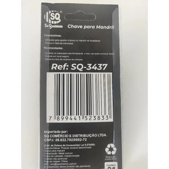 Chave De Aperto Mandril 3/8 - 1/2 , 10 Mm A 13mm modelo  Universal