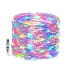 Cordão de LED RGB Decoração Controle Aplicativo Bluetooth – 30 Metros