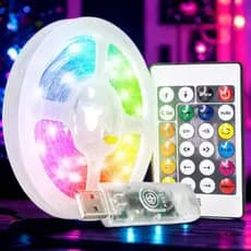 Luzes de LED RGB 5050 com Controle Remoto