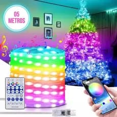 Fita Led RGB Colorida Com Controle Remoto e APP – 8257 – 5 Metros
