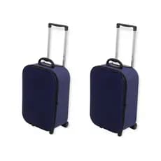 Kit 2 Malas Viagem 10 Kg De Bordo Pequenas Com Rodinhas Medidas Anac - FX1