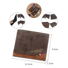 Carteira Curta Masculina Couro PU Fosco Multi Posição De Cartão Grande Capacidade Negócios Casual Clipe De Dinheiro Masc