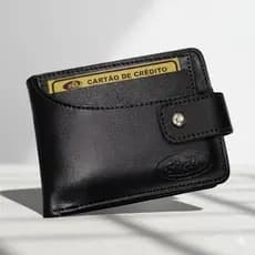 Carteira Masculina Slim Porta Cartões Removível Documentos CNH RG Dinheiro