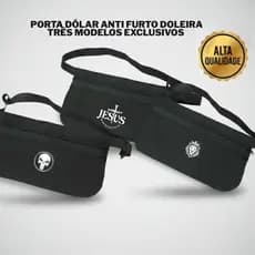 Doleira Porta Dólar Anti Furto Premium - Jesus / Leão de Judá / Caveira - Academia, Corrida e Viagem