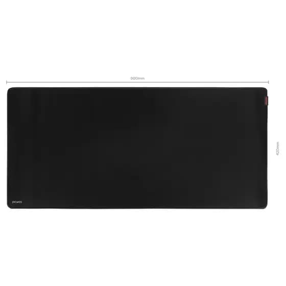 Mouse Pad Gamer PCyes Black Extended 900x420mm Grande Borda Costurada Antiderrapante PMC90X42B