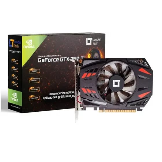 Placa de Vídeo RX 550 4GB LEADERTECH DDR5 128 Bits HDMI PC Gamer