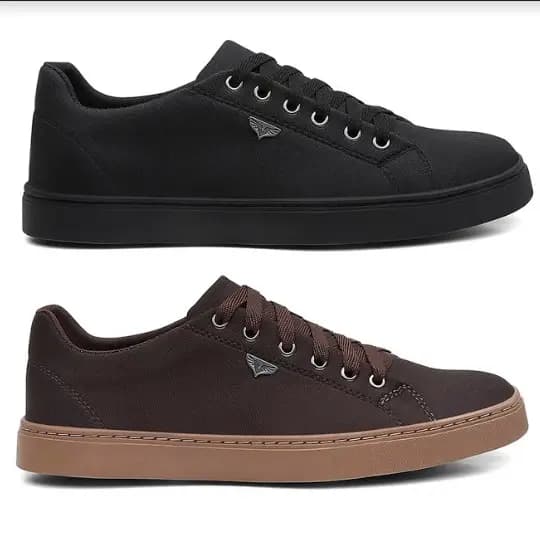 Kit 2 Pares Sapatenis Tenis Masculino Casual