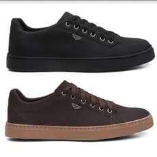 Kit 2 Pares Sapatenis Tenis Masculino Casual