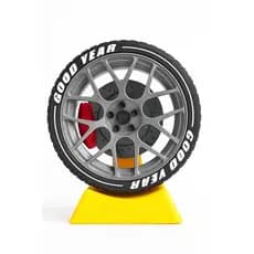 Decoração de mesa em forma de Roda de carro Réplica BBS feito na impressora 3d