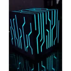 Luminária LED Moderna Pandora Box controle remoto