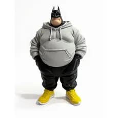 Action Figure Fatman (Batman gordo) Estilo Urbano  Geek feito em impressão 3D para colecionadores