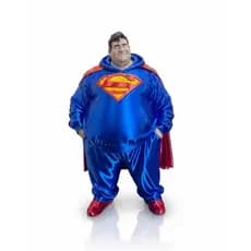 Action Figure Super Man Fat (Superman gordo) Estilo descontraído Geek feito em impressão 3D para colecionadores