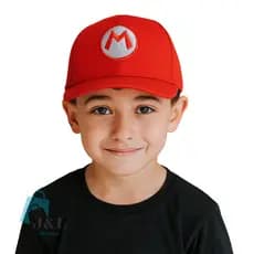 Boné Infantil personagem Game Super Mario Crianças Meninos Meninas