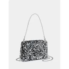 Bolsa Glitter Lantejoulas Festa, ombro e transversal