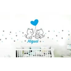 Adesivo de parede gatinho, gato, patinhas decoração quarto menino menina