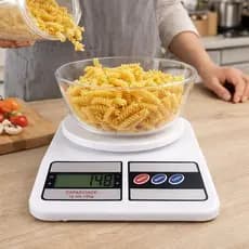 Balança Digital de Cozinha 10kg  Alta Precisão Dieta e Nutrição