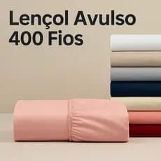 Lençol Avulso 400 Fios Solteiro Casal Padrão Queen King Size Tecido Acetinado Anti-Alergico