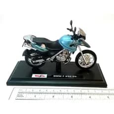 Miniatura Moto BMW F650 GS - 1:18 - Maisto Special Edition - Cor Azul