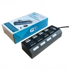 Hub Cabo Usb 2.0 Extensor 4 Portas High Speed Hd Pen Drive FY