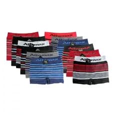Kit 10 UN Cueca Box Boxer Adulto Sem Costura Altomax Microfibra Diversas Cores