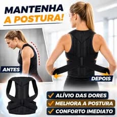 Corretor Postural Ajustável Unissex | Colete Corretor para Costas e Ombros | Uso Diário