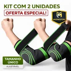 Kit 2 Cotoveleiras Ortopédicas Ajustáveis | Suporte para Dor no Cotovelo, Tendinite e Academia