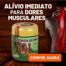 Pomada Elétrica Para Dores 60g | Pagé | Ideal Para Joelho Costas Ombro  Músculos e Massagem