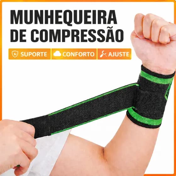 Munhequeira de Compressão para Punho | Suporte Esportivo Academia Musculação Crossfit